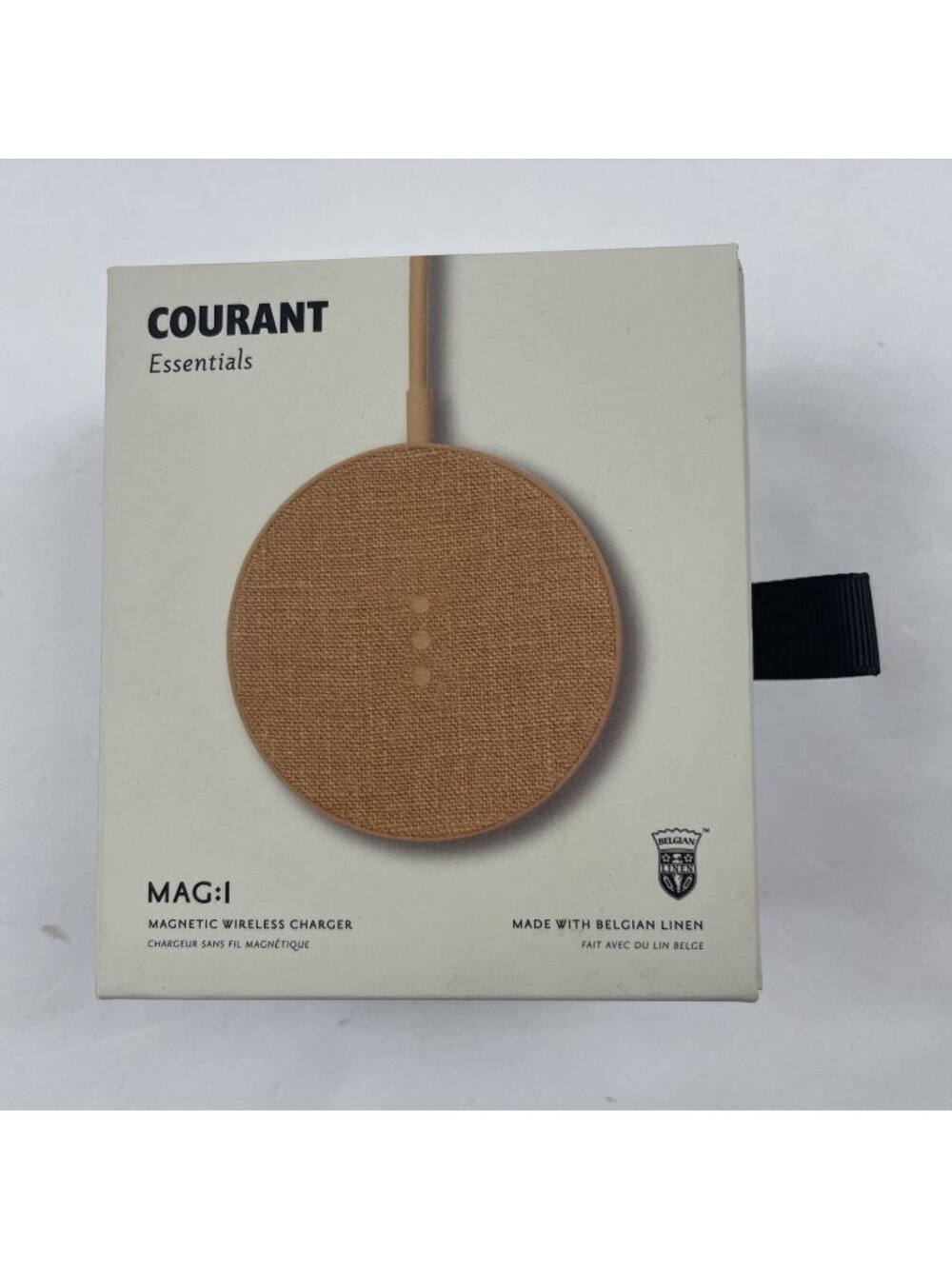 Courant Essentials MAG:1 Linen Magnetic Wireless Charger Peach